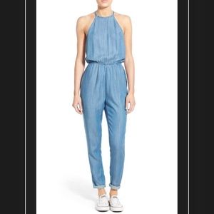 RVCA Chambray Denim Jumpsuit